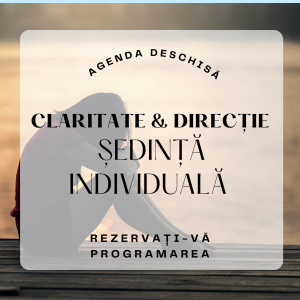 Terapie individuală – Claritate & Direcție