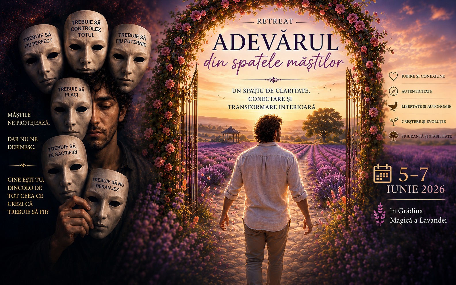 „Adevărul din spatele măștilor” * Retreat experiențial